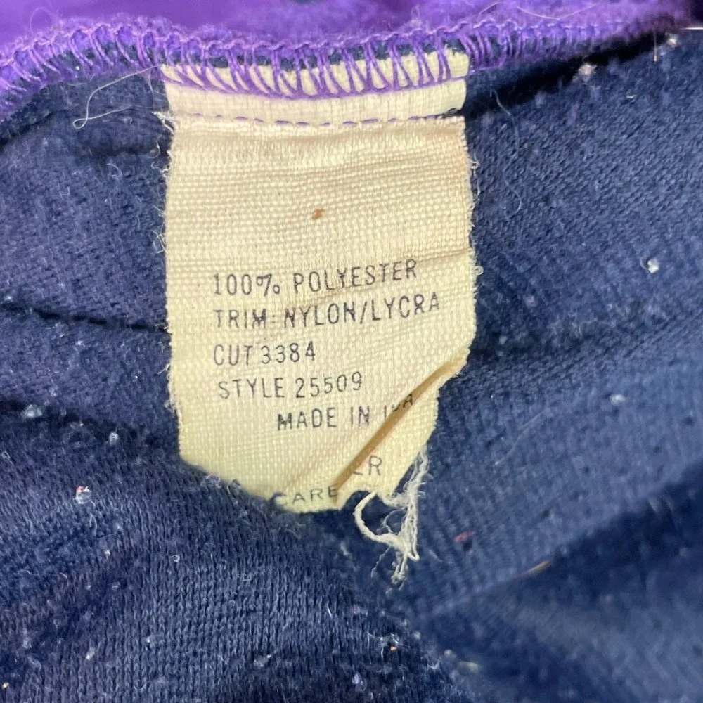 Patagonia Fleece Jacket Womens 11/12 Purple Vintage Synchilla USA *Broken ZIp